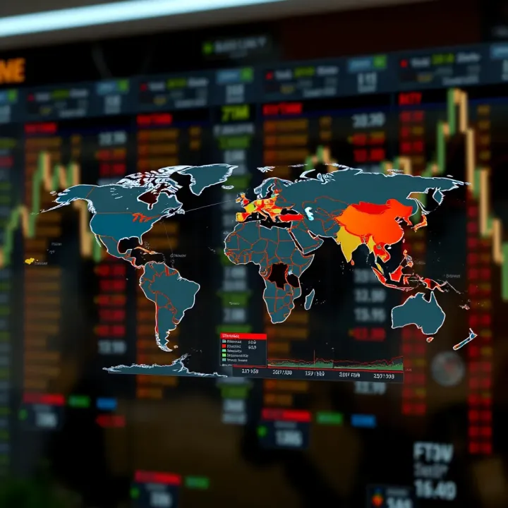 World map illustrating key forex trading sessions aligned with Indian Standard Time