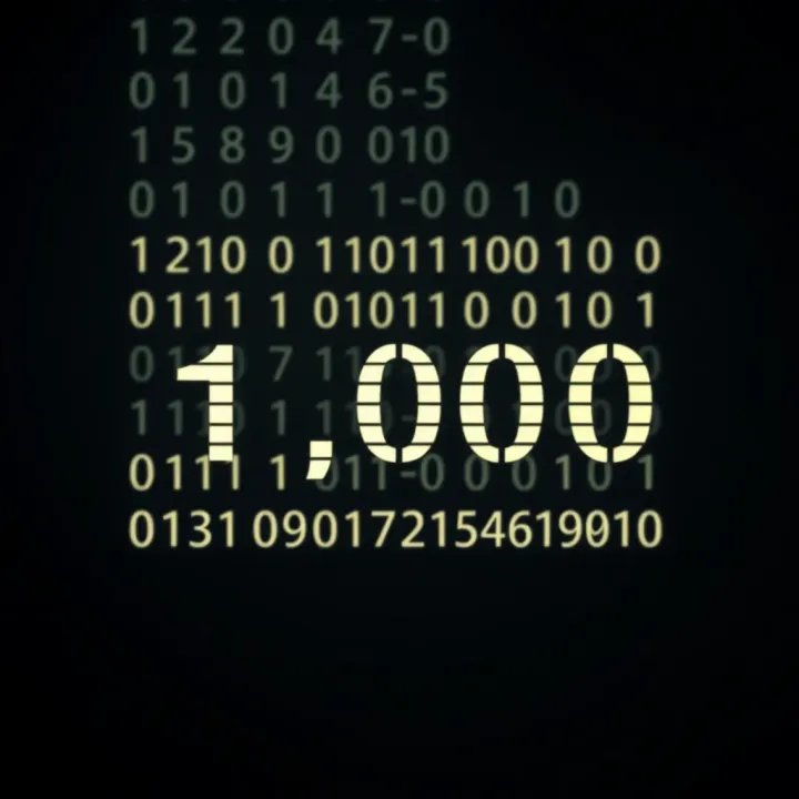 Diagram illustrating conversion of a decimal value into binary format showing place values and bits