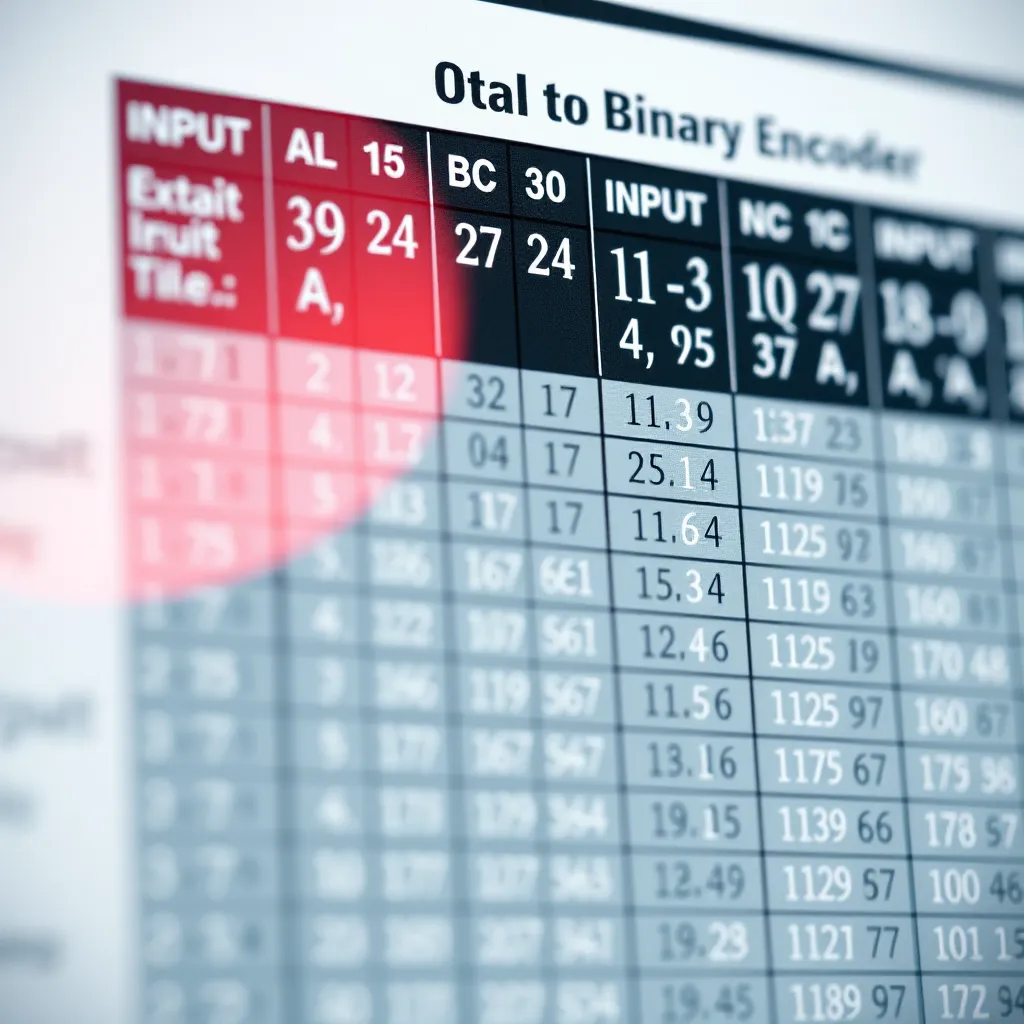 Octal to Binary Encoder Truth Table Explained - indiabinaryguide